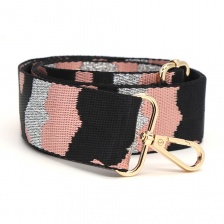 Pink Mix Lurex Camo Bag Strap by Peace of Mind